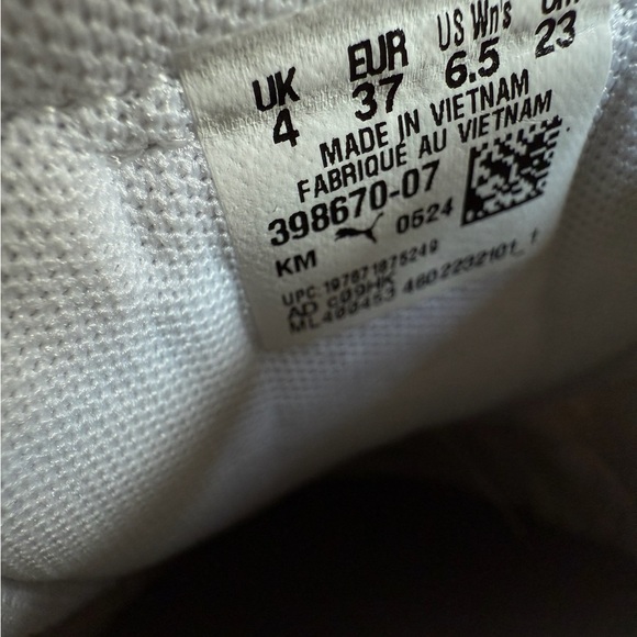 Puma Women's Club 5V5 Sneaker in white frosted blue size 6.5 - Picture 11 of 12